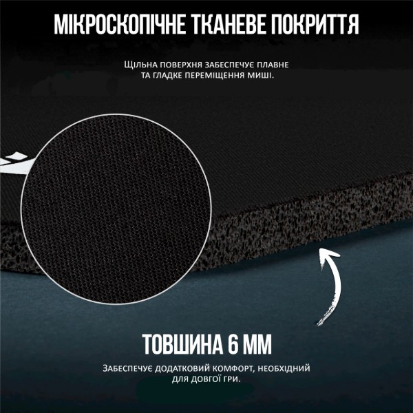 Фото - Килимок для миші ігровий Corsair MM200 PRO Premium Spill-Proof Cloth (CH-9412660-WW)