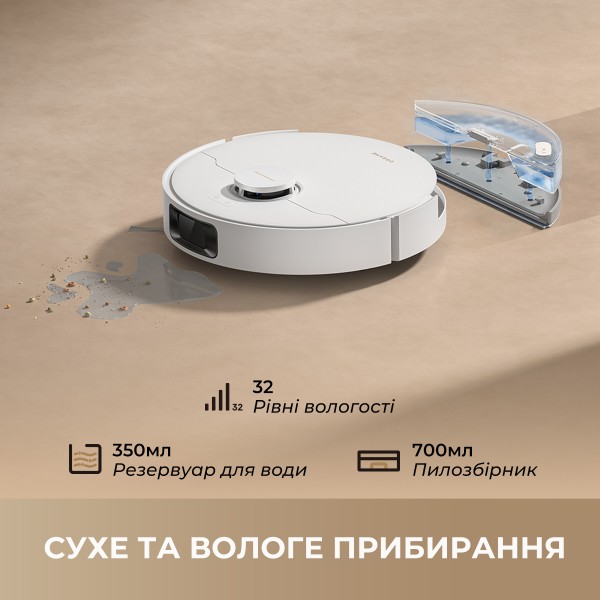 Фото - Робот-пылесос моющий Dreame D20 WHITE (RLD35GA)