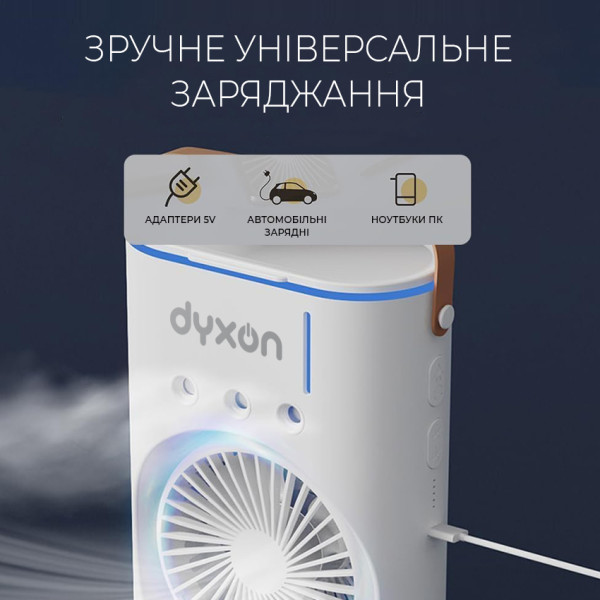 Фото - Вентилятор настільний Dyxon MEGAFAN 1001 White (DXNDFNMGFN1001W)