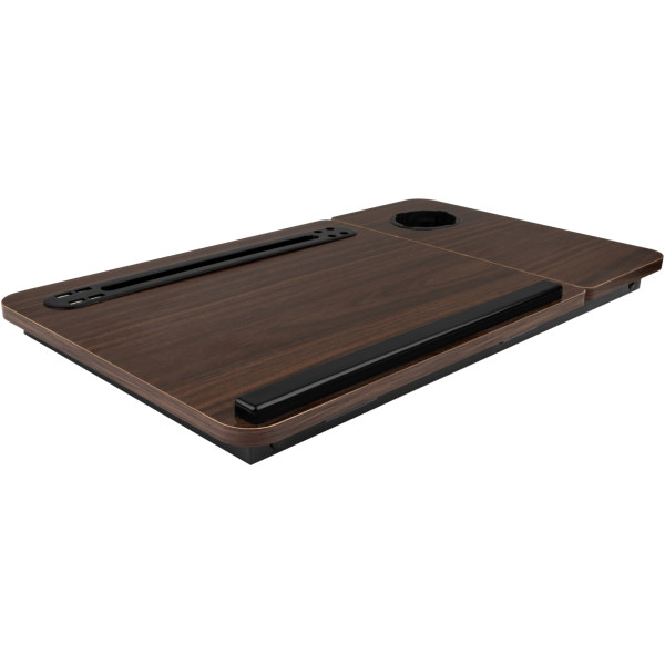 Фото - Стіл для ноутбука Dyxon Transformix 3 USB LED Fan Black-Walnut (DXNSTMX3BWL)