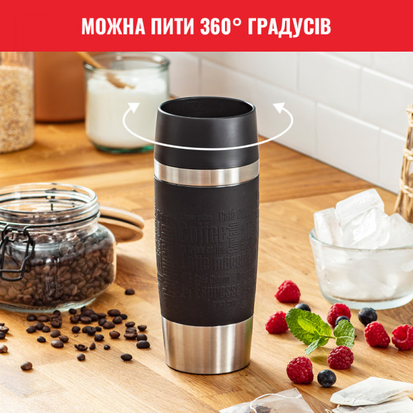 Фото - Термокружка Tefal K3081114 Travel Mug 0,36 л, черная