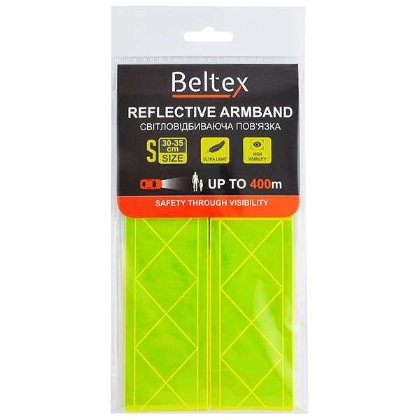 Фото - Світловідбивна стрічка Beltex S 30-35 см Green (BX70200)
