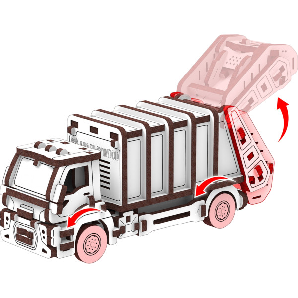 Фото - 3D пазли Mr.Playwood Сміттєвоз (10802)