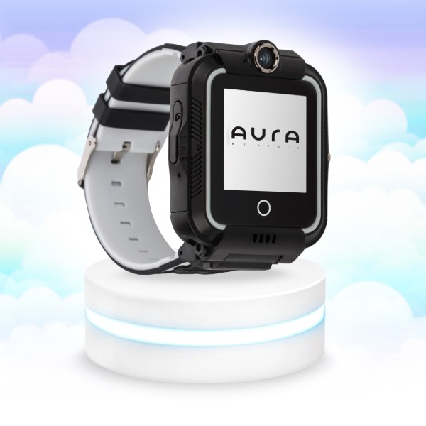 Фото - Детские часы Aura A400 4G Tracker/WIFI Black (AUR-A400-B)
