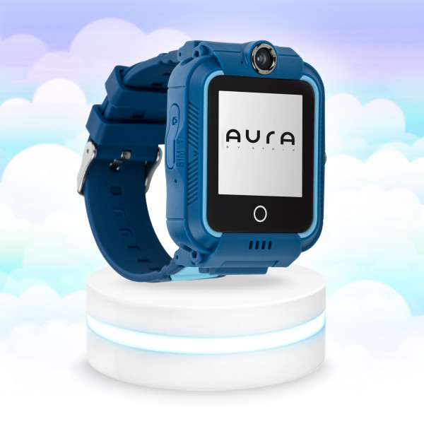 Фото - Детские часы Aura A400 4G Tracker/WIFI Blue (AUR-A400-BL)