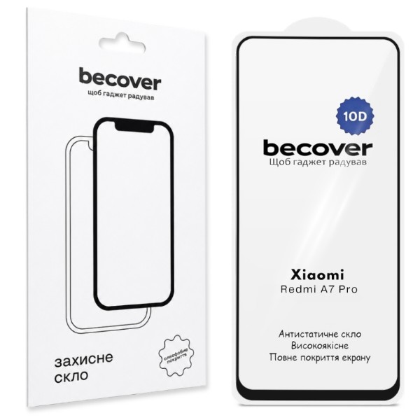 Фото - Защитное стекло для смартфона BeCover for Xiaomi Redmi A7 Pro 10D Black (716105)