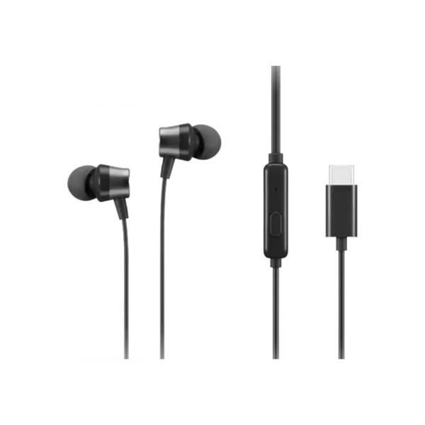 Фото - Уценка - Наушники вкладыши проводные Lenovo USB-C Wired In-Ear Headphone (4XD1J77351)
