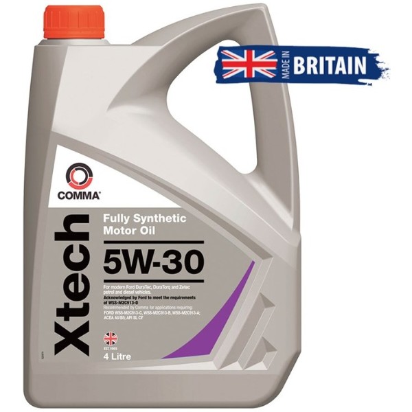 Фото - Олива для авто COMMA XTECH 5W-30 4л (XTC4L)