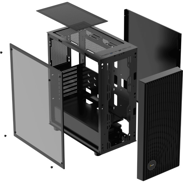 Фото - Корпус OCYPUS ATX W/O PSU GAMMA C70 BK ARGB (GAMMA-C70-BKG400XX-GL)