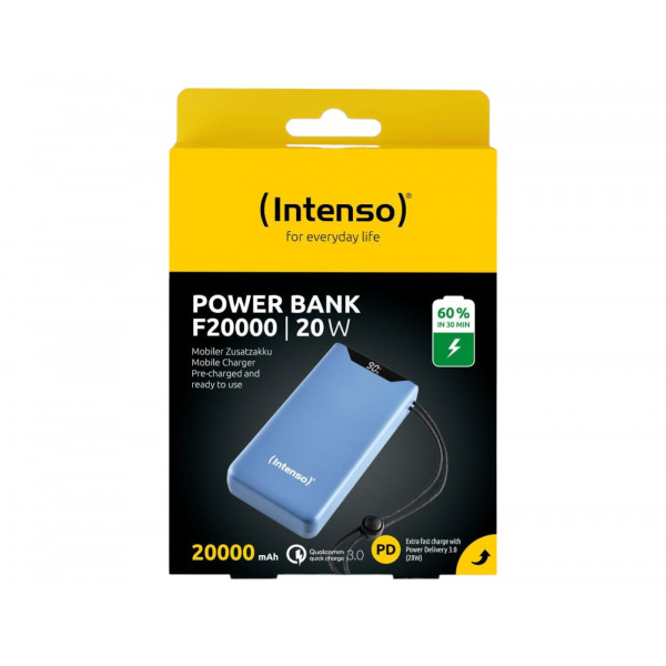 Фото - Батарея мобильная Intenso F20000 20000MAH QC3.0 Blue (7332055)