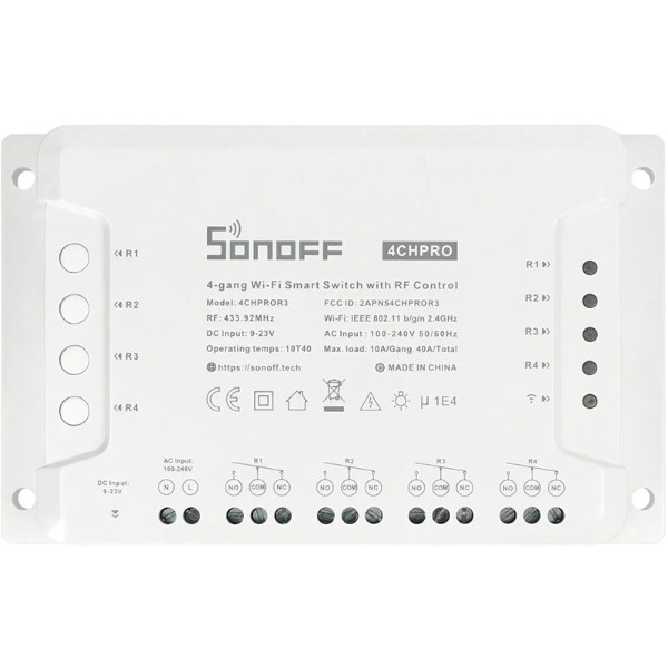 Фото - Розумний диммер Sonoff 4CHPROR3 Фото - Розумний диммер Sonoff 4CHPROR3