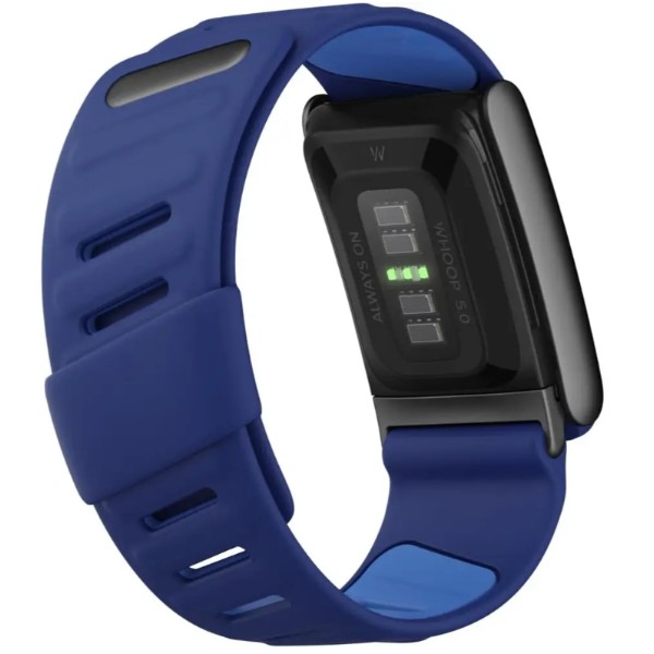 Фото - Ремешок для фитнес-браслета Armorstandart Silicone Tech for Whoop MG Dark Blue with Black (ARM93101)