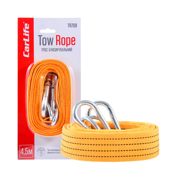 Фото - Буксировочный трос CarLife 3т, 4,5м (TR709)