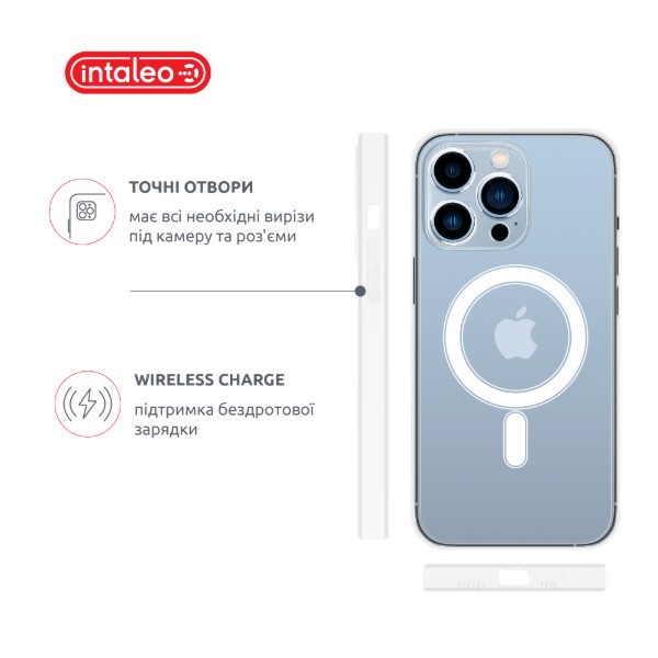 Фото - Чохол для смартфону
Intaleo Clear for Apple iPhone 13 Pro Max з MagSafe (1283126588211)