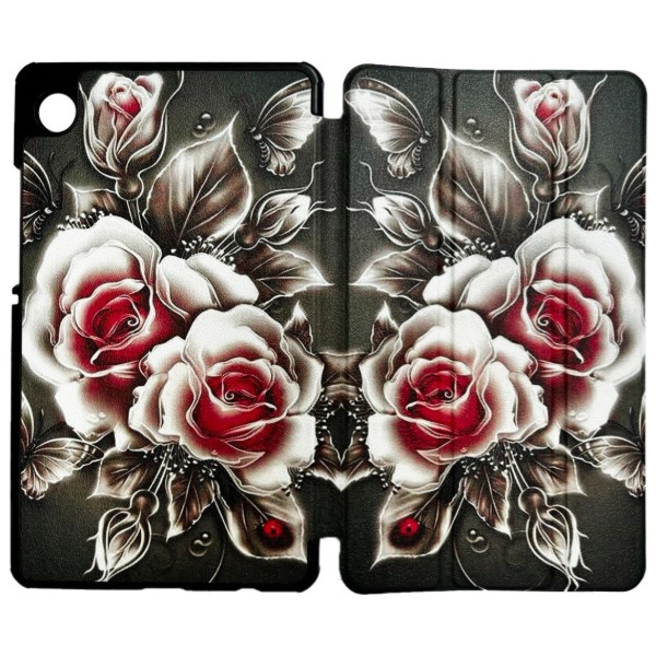 Фото - Чохол для планшету BeCover Smart Case for Samsung Galaxy Tab A11 SM-X133/X135 8.7" Black Rose (713983)