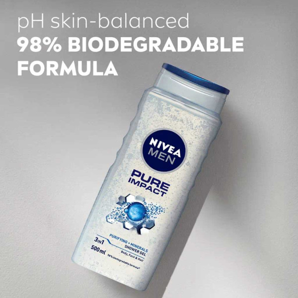 Фото - Гель для душу NIVEA Чоловічий Pure Impact 500 мл