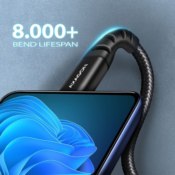 Фото - Кабель AXAGON USB-C TO USB2.0 1.5m (BUCM-AM15AB)