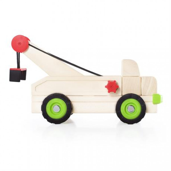 Фото - Наземная спецтехника Guidecraft Block Science Trucks Эвакуатор деревянный 37 см (G7532)