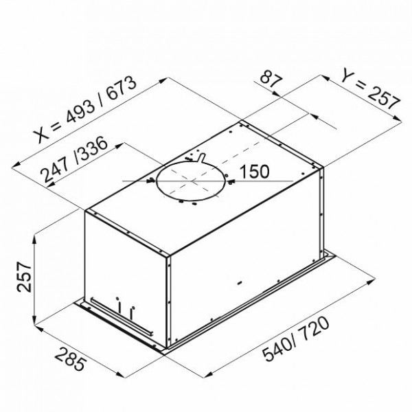 Фото - Витяжка вбудована Best Chef Loft box 1100 White 54 (4F493N2A7B)