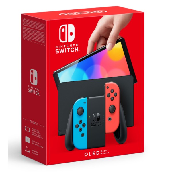 Фото - Игровая приставка портативная Nintendo Switch OLED (Neon Blue/Red)