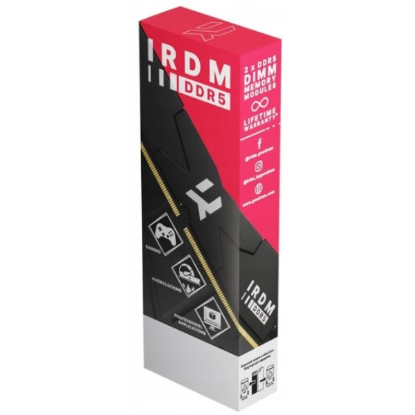 Фото - Пам'ять DDR Goodram DDR5 2x16GB/6800 IRDM Black (IR-6800D564L34S/32GDC)
