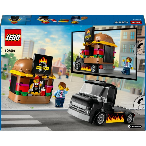 Фото - Конструктор LEGO City Вантажівка з гамбургерами (60404)