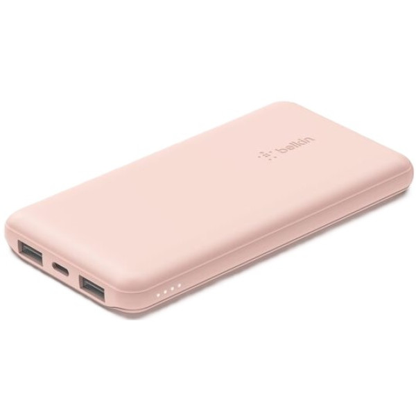 Фото - Батарея мобільна Belkin 10000mAh 15W Dual USB-A USB-C Rose Gold (BPB011BTRG)