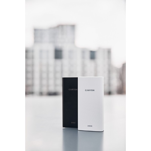 Фото - Батарея мобильная Canyon 20000mAh White (CNE-CPB2001W)