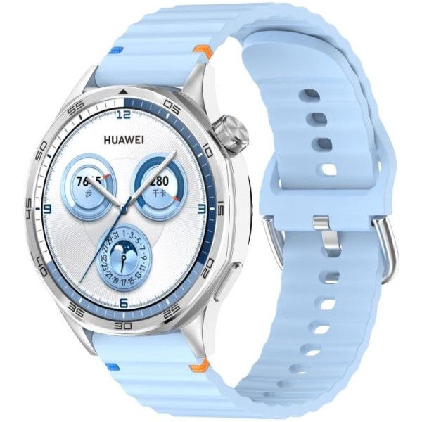 Фото - Ремінець для смарт-годинника BeCover Ribbed Tape (22mm) for Huawei Watch GT 5 / GT 4 (46mm) / GT 3 (46mm) / GT 2 (46mm) / GT 2 Pro / Watch GS Pro Lite Blue (714287)