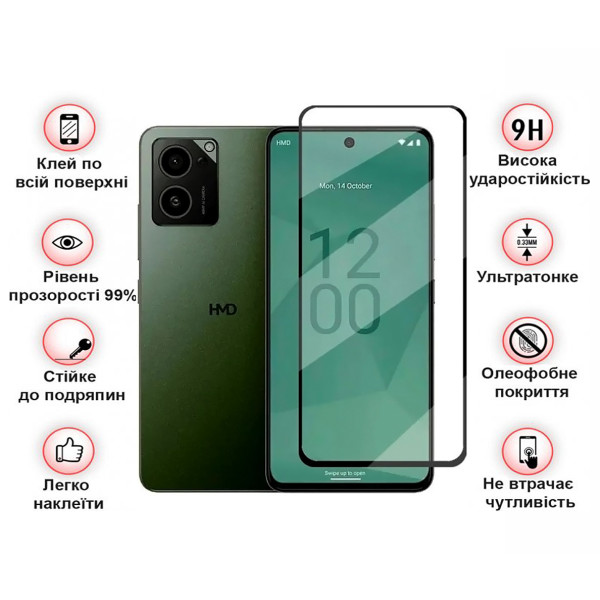 Фото - Захисне скло для смартфону BeCover for HMD Pulse Pro Black (712487)
