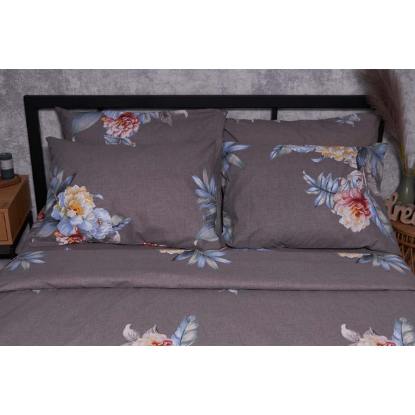 Фото - Комплект постільної білизни Moon&Star Бязь Gold Люкс Flowers Wod 160х220х2 нав. 4х50х70 (MS-820001526)