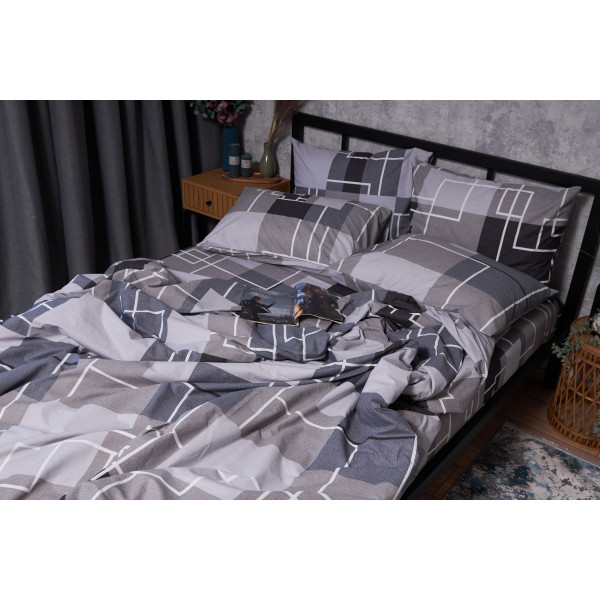 Фото - Комплект постільної білизни Moon&Star Бязь Gold Люкс Domiano King Size 220x240 (MS-820001986)