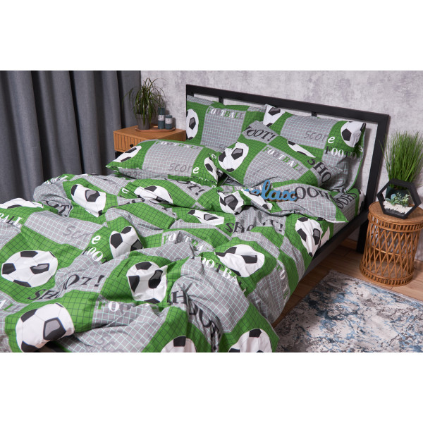 Фото - Комплект постільної білизни Moon&Star Бязь Gold Люкс Football King Size 220x240 (MS-820002022)