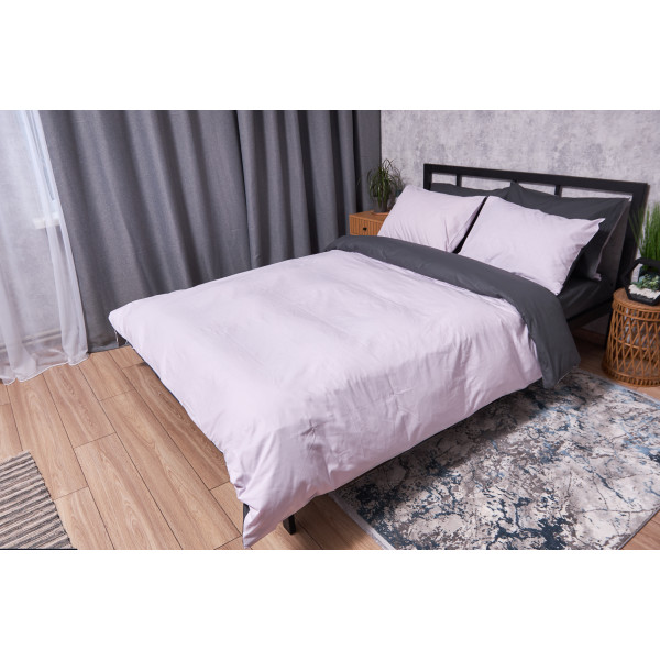 Фото - Комплект постільної білизни Moon&Star Бязь Gold Люкс Orchid Gray King Size 220x240 (MS-820002334)