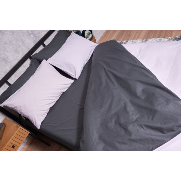 Фото - Комплект постільної білизни Moon&Star Бязь Gold Люкс Orchid Gray King Size 220x240 (MS-820002335)