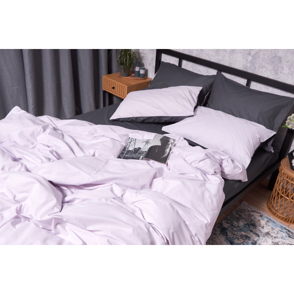 Фото - Комплект постільної білизни Moon&Star Бязь Gold Люкс Orchid Gray King Size 220x240 (MS-820002335)