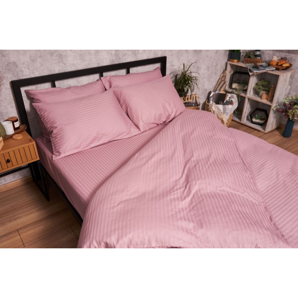 Фото - Комплект постільної білизни Moon&Star Satin Stripe Stripe Candy 143х210х2 нав. 4х70х70 (MS-820003564)