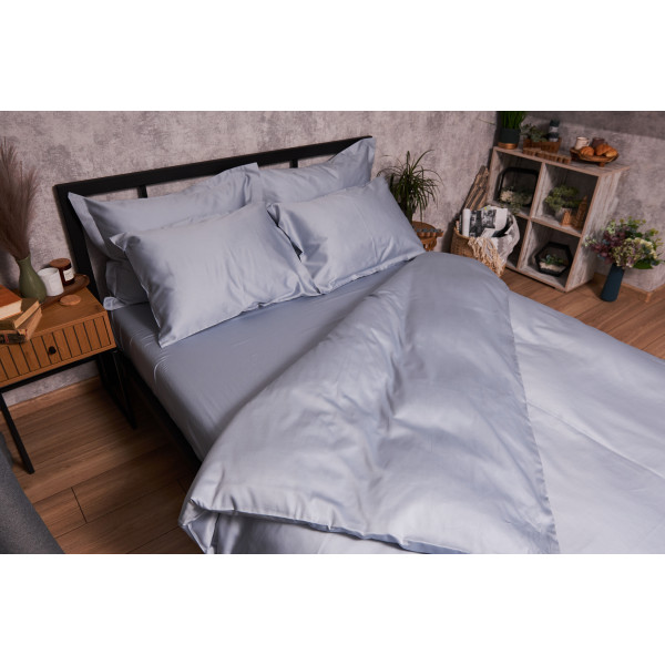 Фото - Комплект постільної білизни Moon&Star Satin Premium Skyline 143х210 нав. 4х50х70 (MS-820003868)