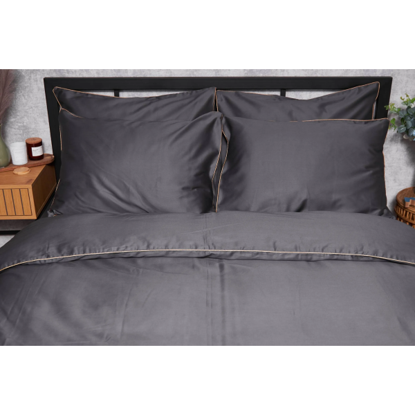 Фото - Комплект постільної білизни Moon&Star Satin Premium Gold Corner 143х210х2 нав. 2х40х60 (MS-820003910)