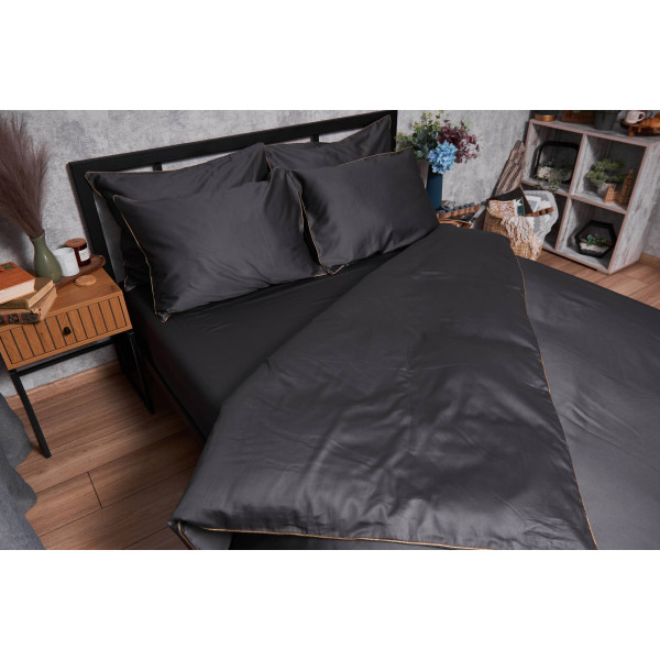 Фото - Комплект постельного белья Moon&Star Satin Premium Gold Corner 143х210х2 нав. 4х50х70 (MS-820003913)