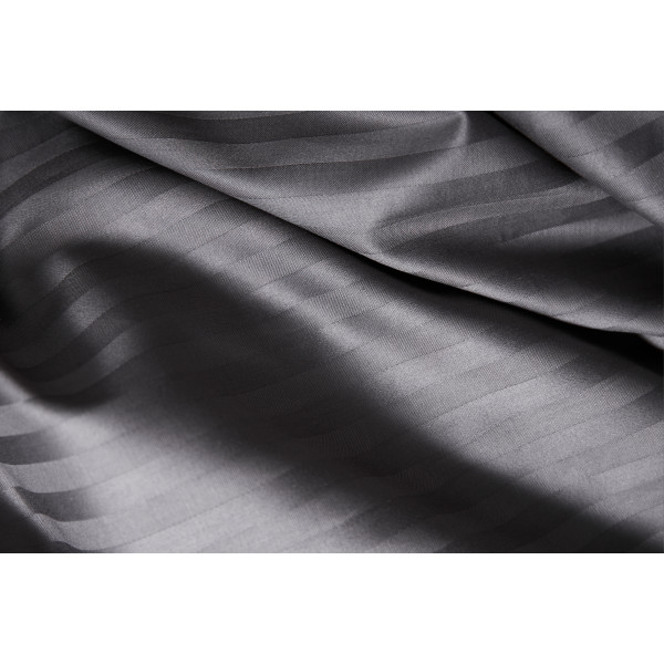 Фото - Комплект постільної білизни Moon&Star Satin Stripe Stripe Black 143х210 нав. 4х50х70 (MS-820003693)