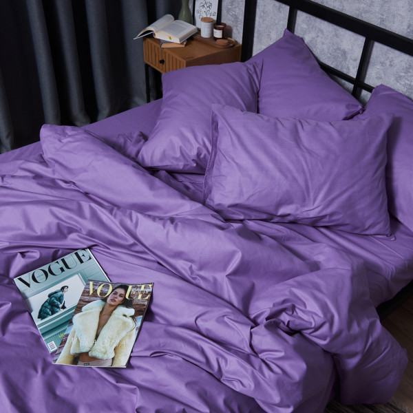 Фото - Комплект постільної білизни Moon&Star Бязь Gold Люкс «Violet Charm» 160х220х2 нав. 2х70х70 (MS-820007347)