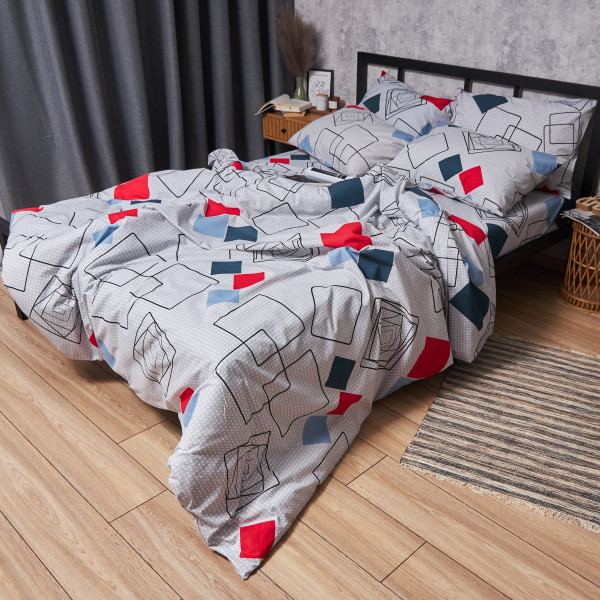 Фото - Комплект постільної білизни Moon&Star Бязь Gold Люкс Urban Grid 175х210 нав. 2х50х70 (MS-820007111)