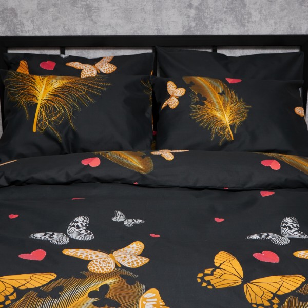 Фото - Комплект постельного белья Moon&Star Premium Golden Flutter 143х210х2 нав. 4х70х70 (MS-820007834)