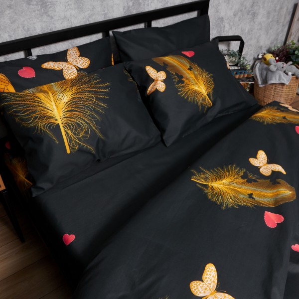 Фото - Комплект постельного белья Moon&Star Premium Golden Flutter 143х210х2 нав. 4х70х70 (MS-820007834)