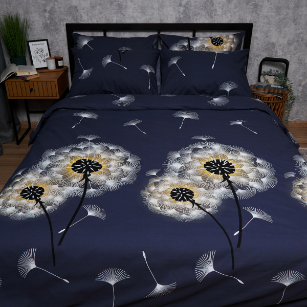 Фото - Комплект постільної білизни Moon&Star Бязь Gold Люкс Dandelion Nigh 175х210 нав. 2х50х70 (MS-820006271)