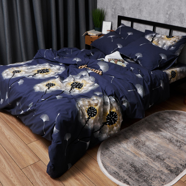 Фото - Комплект постільної білизни Moon&Star Бязь Gold Люкс Dandelion Nigh 175х210 нав. 2х50х70 (MS-820006271)