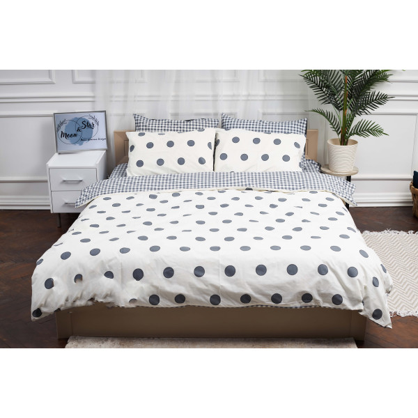 Фото - Комплект постільної білизни Moon&Star King Size 220x240 см нав. 4х70х70 Riccarda Ranforce Elite (MS-820000179)