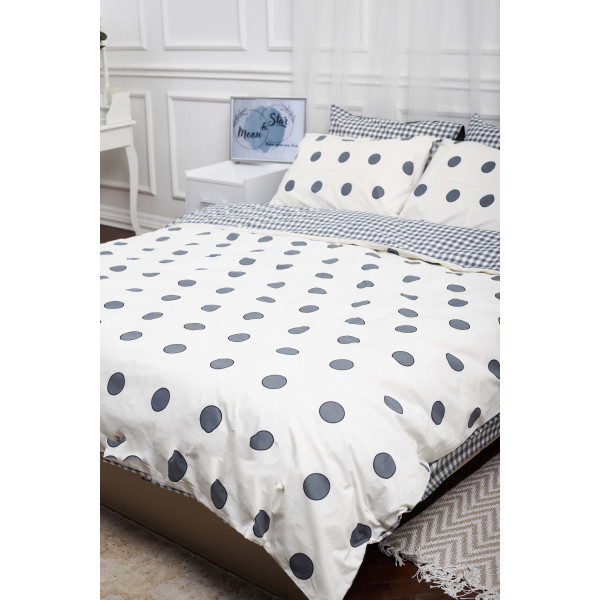 Фото - Комплект постільної білизни Moon&Star King Size 220x240 см нав. 2х50х70 Riccarda Ranforce Elite (MS-820000176)