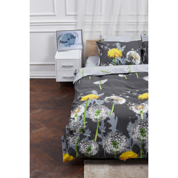 Фото - Комплект постільної білизни Moon&Star 160х220 наволочки 2х50х70 Dandelion Бязь Gold Люкс (MS-820000961)